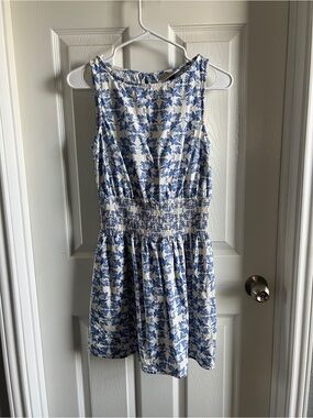 Universal Thread Blue Ikat Cotton-blend Sundress
